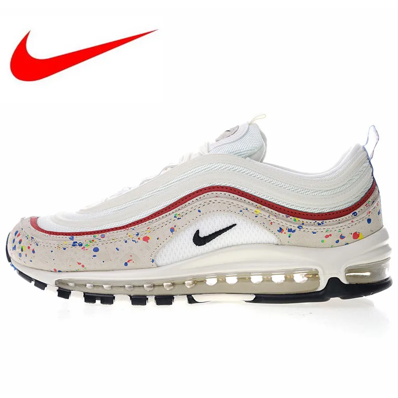 Новый высокое качество Nike Air Max 97 краски брызги женские бег Уличная обувь