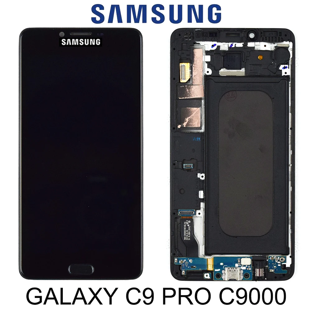 ЖК-дисплей TFT 6 0 &quotдля SAMSUNG Galaxy C9 Pro сменный сенсорный экран с рамкой для C9000 |