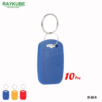 

RAYKUBE R-IK4 Square Keyfob 10Pcs/Lot 125Khz RFID Proximity Keyfobs For Door Access System Three Colours