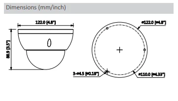 Dahua английский 8mp H.265 IP Камера IPC-HDBW2831R-ZS 8MP ИК купольная Камера 3,7 ~ 11 мм Моторизованный объектив Поддержка POE и слот для карт памяти SD 128G