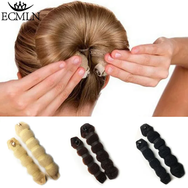 1 Set Women Girl Magic Style Hair Styling Tools Buns Braiders Curling Headwear Hair Rope Hair Band Accessories