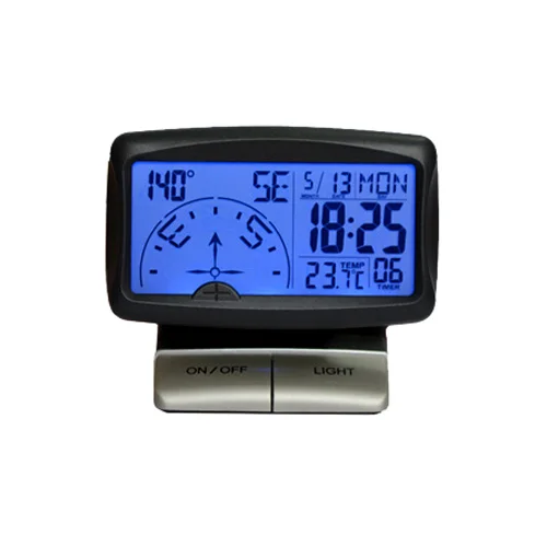 Car Digital Compass Luminous Clock Thermometer Watch Calendar Five