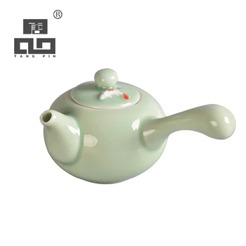 

TANGPIN longquan celadon ceramic teapots fish kettke chinese tea pot drinkware