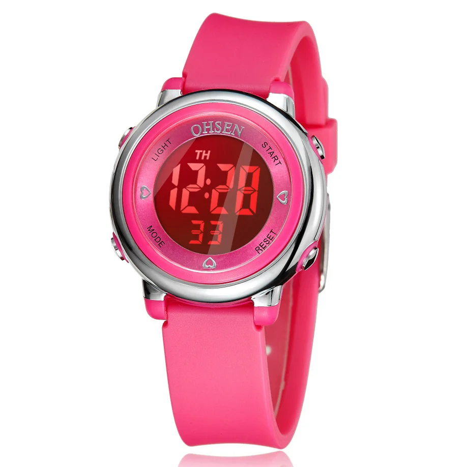 

Children Watch Digital LED Waterproof Gift Kid Watches Alarm Men Clock OHSEN Fashion Sport Watches Cute boys girls Wrist watch