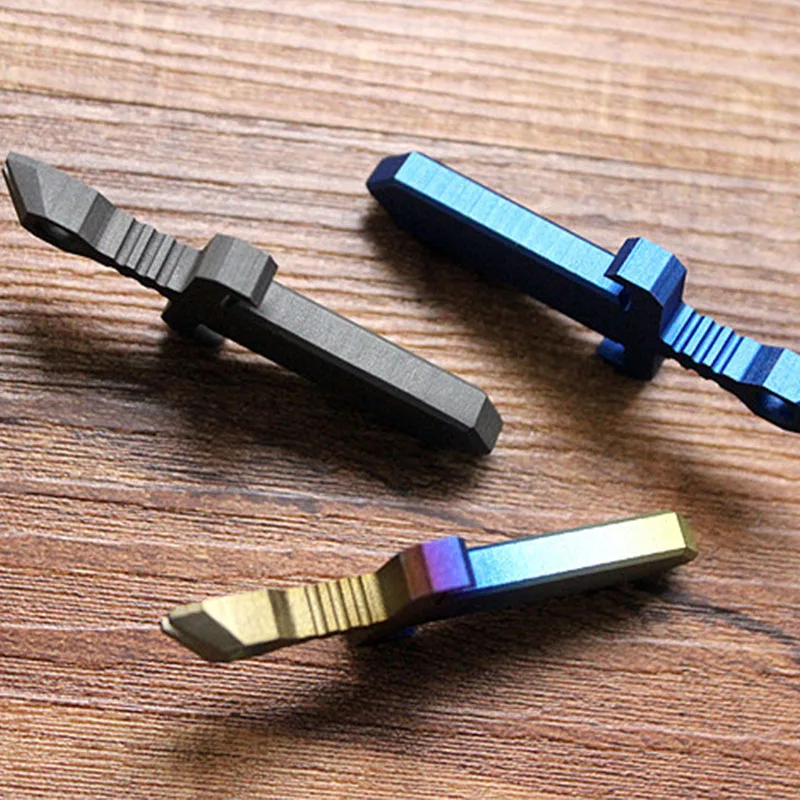Medieval Sword Titanium Alloy Knife Beads Paracord Umbrella Rope Outdoor Knife EDC Knife Fall Titanium TC4 Pendant Multi Tools