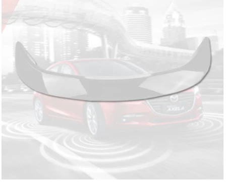 Для Mazda 3 Axela украшение автомобиля M6 GT стиль ABS пластик краски ing цвет задний спойлер багажника - Цвет: Белый