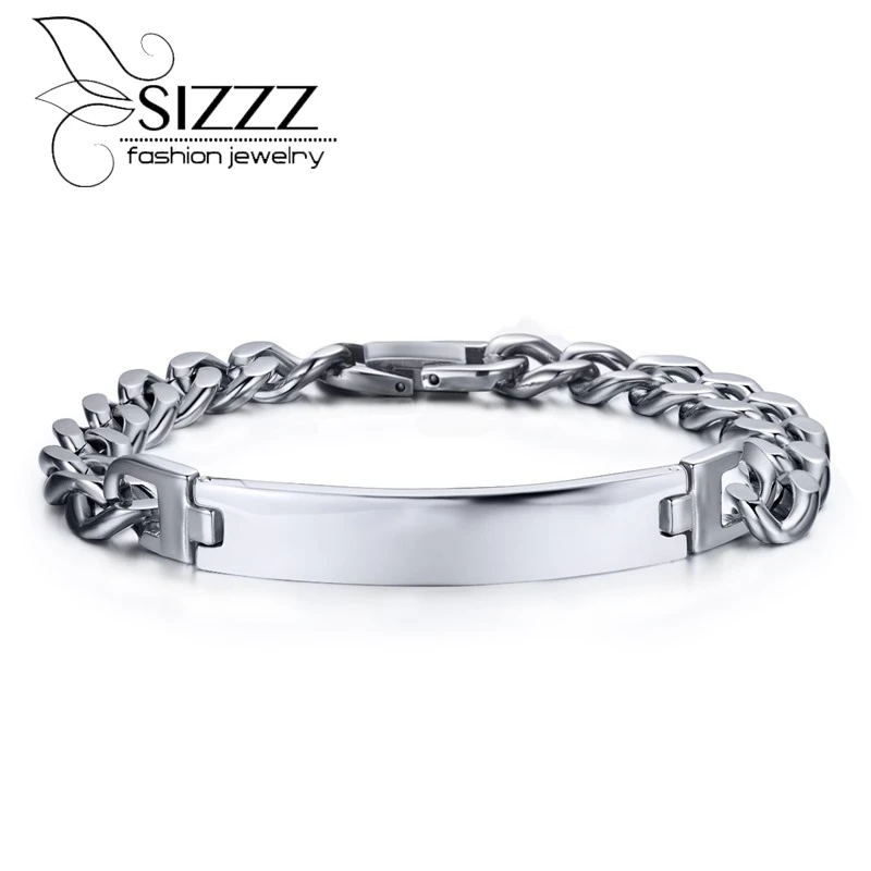 Мужской Серебряный Браслет С Гравировкой Купить