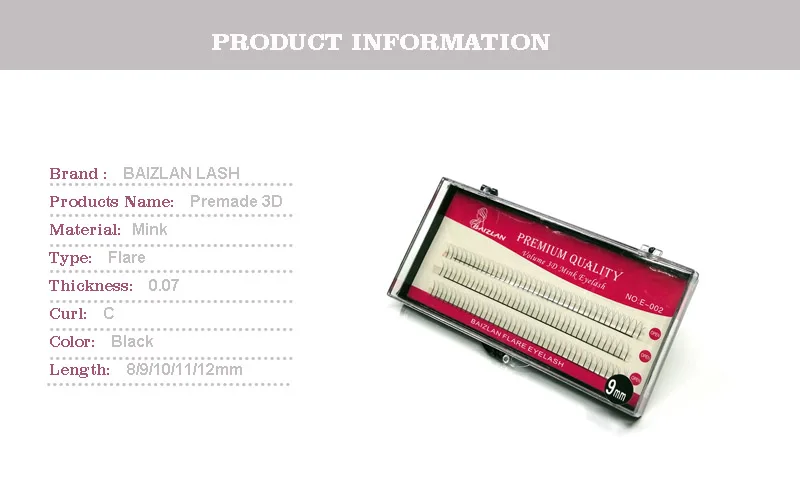 Premade 3D volume Lash