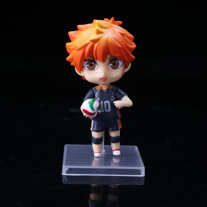 6 шт./компл. Аниме Haikyuu волейбол Хината Syouyou кагеяма tobio Рисунок ПВХ 10 см японского