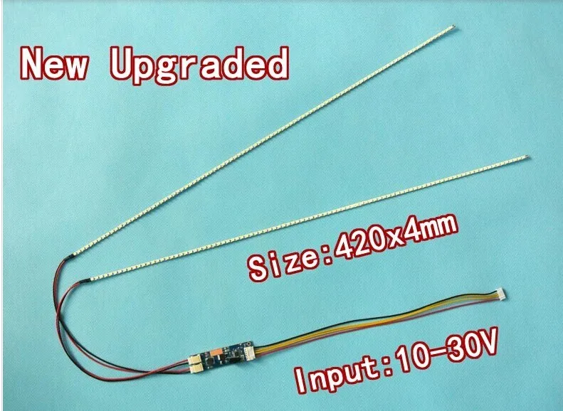 420mm Adjustable brightness led backlight strip kit Update 18.5inch-wide monitor 18.5'' W LCD ccfl panel to LED backlight 1PCS led backlight