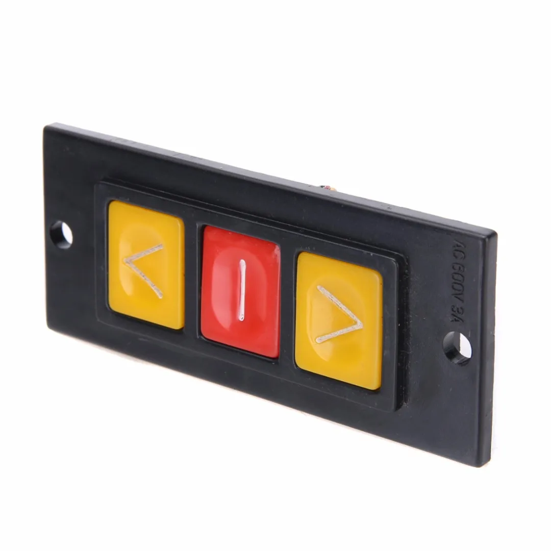 Mayitr Up Down Stop 3 Buttons Switch Black Plastic Housing Push Button Switches For Electric Roller Shutter Garage Safety Door