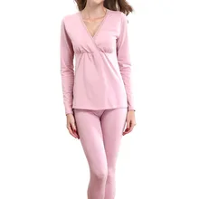 Maternity Pajama Set Nursing Breastfeeding nightwear Pregnancy pyjamas Suit Postpartum Nursing sleepwear in Spring Autumn Winter