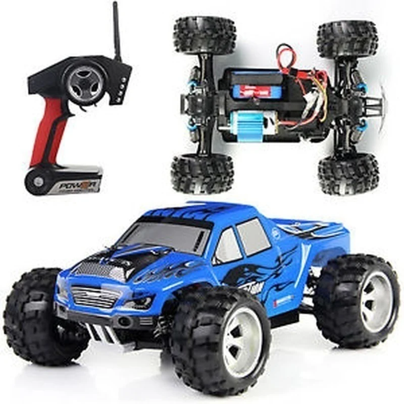 WLtoys, Макс 70 км/ч, монстр, большая нога, внедорожник, 4WD, Carros, управление, пульт, высокая скорость, 1/18 RC, багги, автомобиль на год