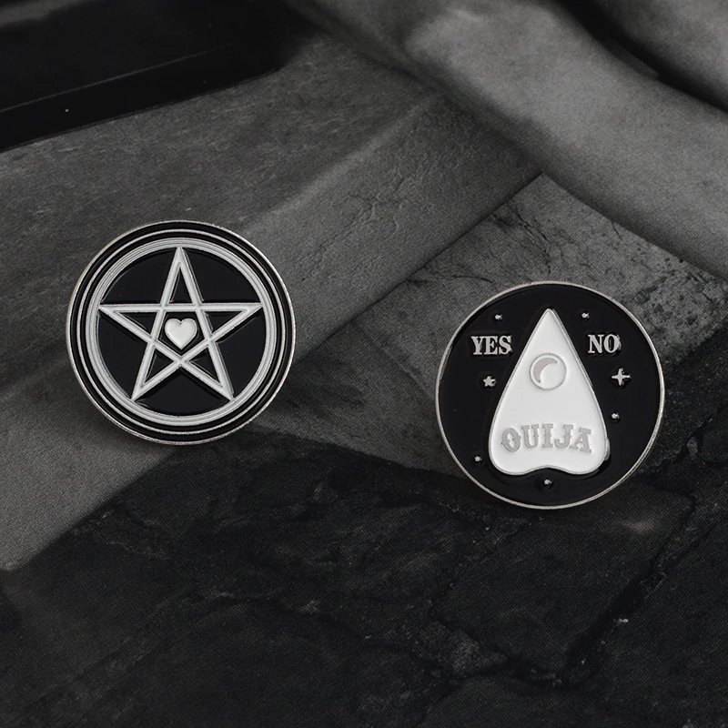 Эмалированная булавка Dark Witch Star OUIJA We are the weirdos мистер брошь рубашка шляпа сумка