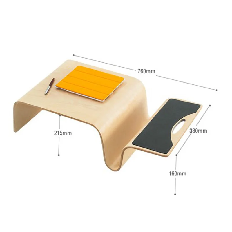 Mutifunctional Modern Bentwood Table For Breakfast, Magazine Living Room Furniture Coffee Side End Table For Laptop computer