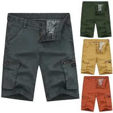 Мужские крутые шорты Лето Горячая Распродажа хлопок повседневные мужские короткие штаны Удобная брендовая одежда камуфляж мужские карго шорты
