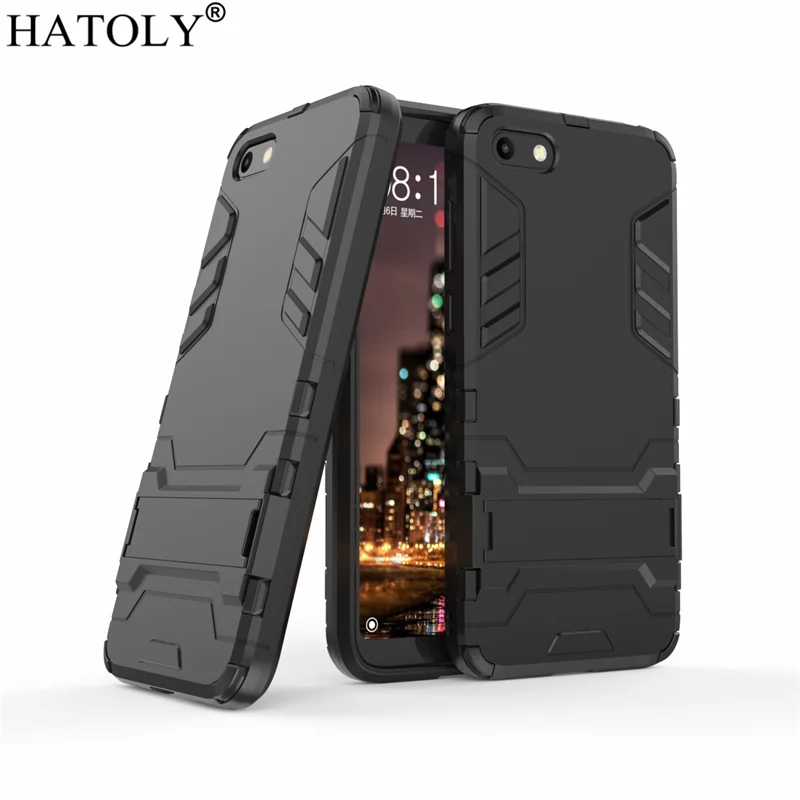 

HATOLY For Armor Case Huawei Y5 Lite 2018 Case Y5 2018 Robot Silicone Rubber Hard Back Phone Cover For Huawei Y5 Lite DRA-LX5