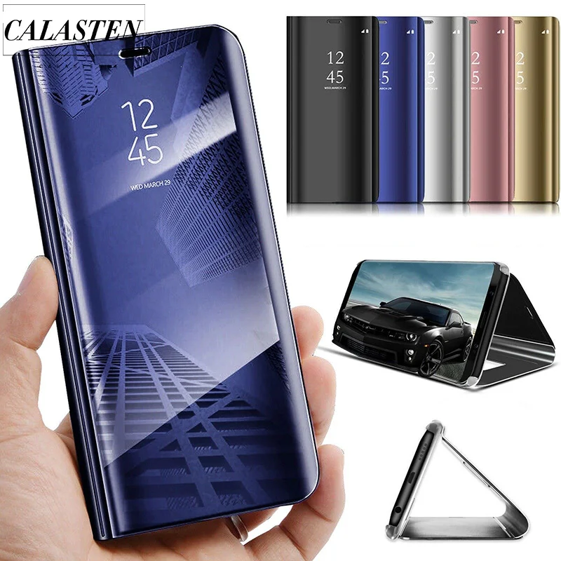 Зеркальный кожаный флип-чехол для Huawei P30 P20 pro P10 Lite Plus P Smart 2019 Mate 10 20 Pro Nova 3 3i 4 чехол |