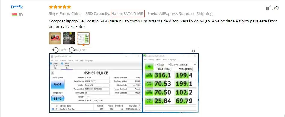 KingSpec SSD HDD Half mSATA 64GB SSD 120GB 240GB SSD 500GB SSD Mini SATA Internal Solid State Disk for Computer -