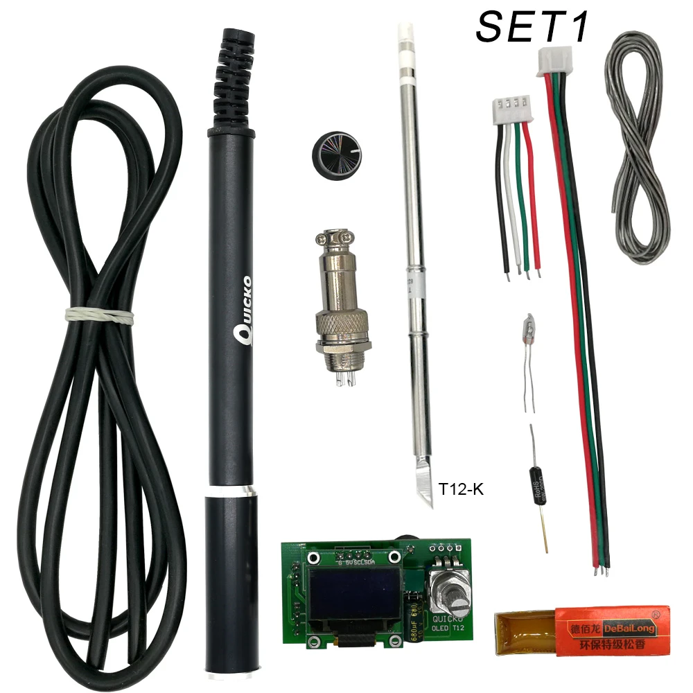 New OLED Digital Soldering Iron Station w/ T12 Tip Handle Controller For Hakko