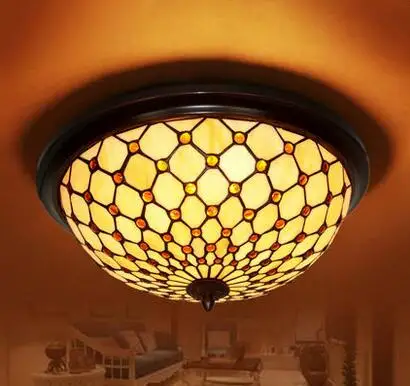 

light round LED Ceiling Lights balcony bedroom decorative lights European retro art study dining room Mediterranean LU718121