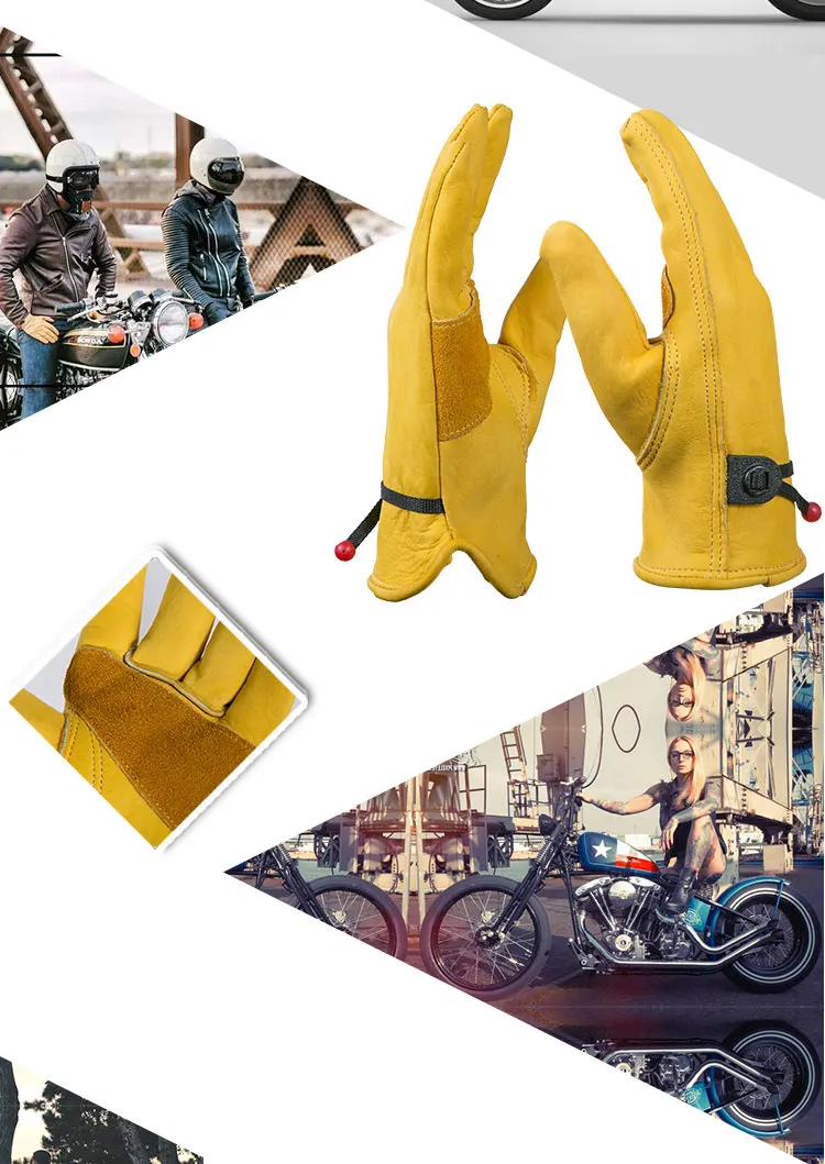 retro leather bike glove 4