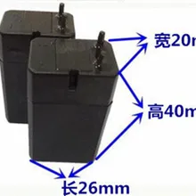Партия из 2 предметов 4V 250mAh свинцово-кислотная батарея аккумуляторная батарея, фонарики, электрическая ловушка для комаров батареи