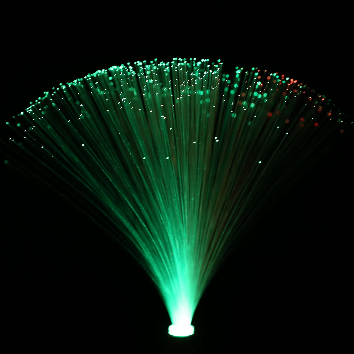 1pcs 12.6" LED Colorful Changing Fibre Optic Lamp Fountain Night Light Stand Home Room Dreamful Decoration