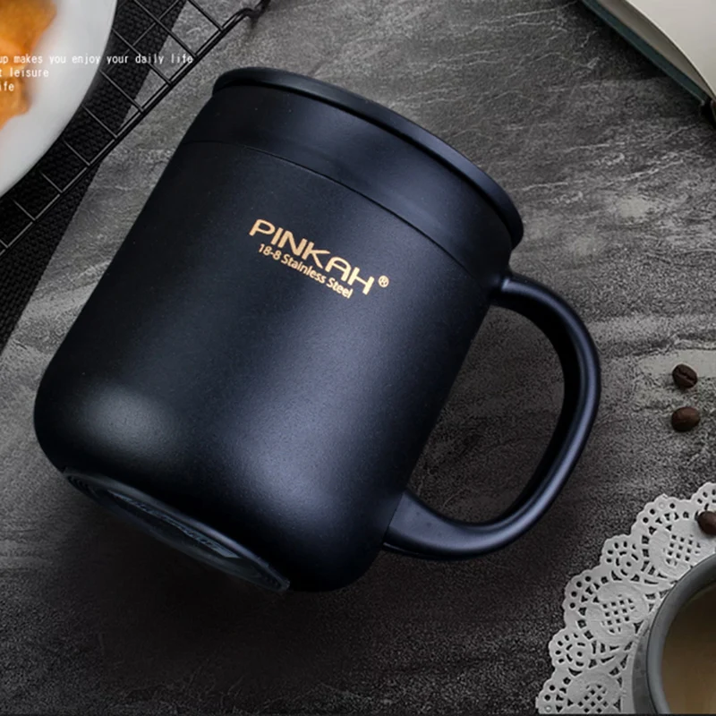 Pinkah вакуумный термос из нержавеющей стали фляги 340 мл и 460 чашка офисный стакан