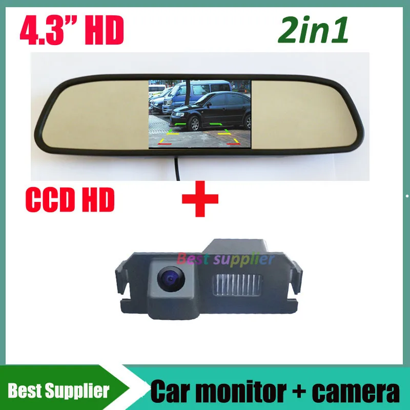 

CCD HD Car Rear View back parking Camera for HYUNDAI I30 Genesis Coupe for KIA Soul + 4.3inch Car Monitor