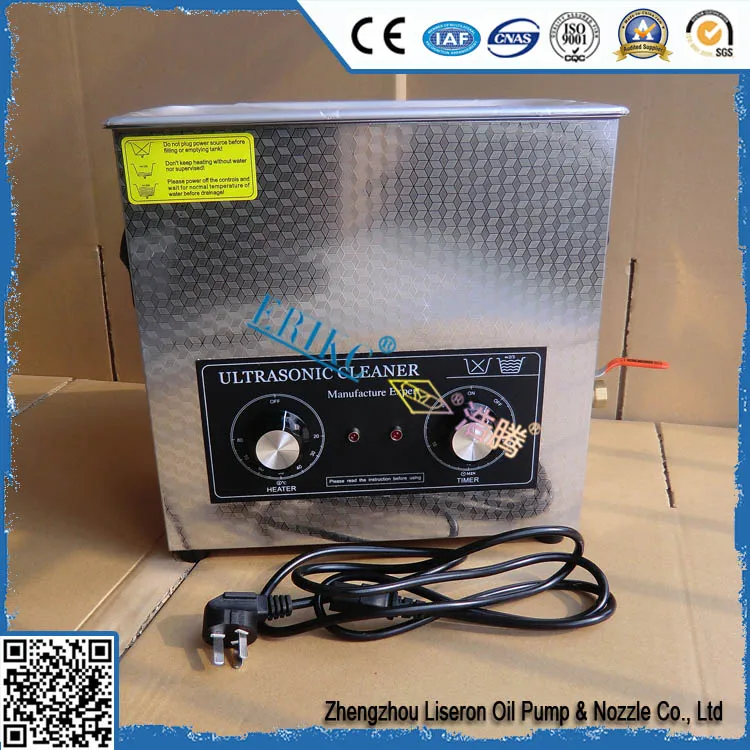 

ERIKC fuel injector cleaning system tool E1024015, auto cleaning equipment ultrasonic cleaner 110V, 6V