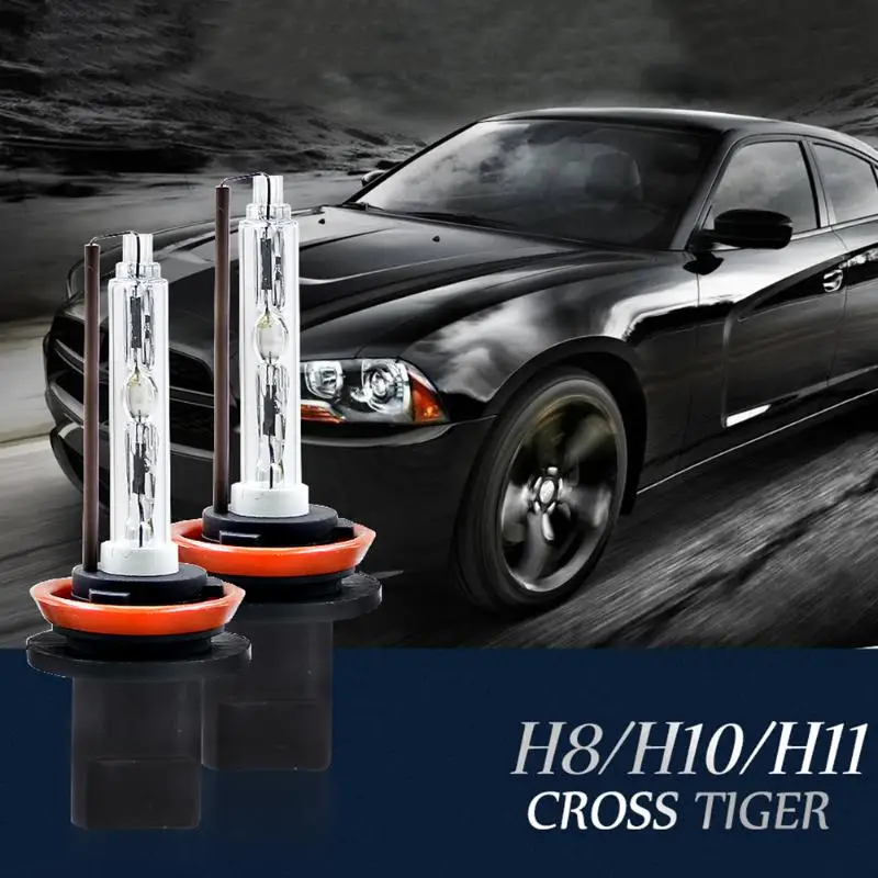 VODOOL 2pcs Car Xenon H11 Lamp Auto AC HID Super Bright Xenon Lamp