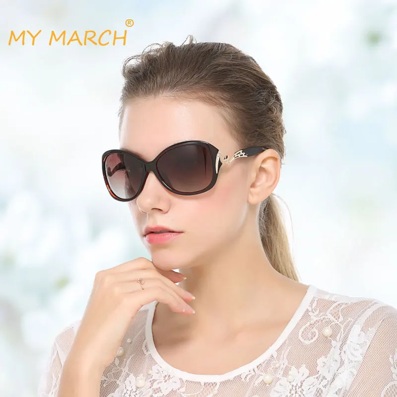 MYMARCH BRAND DESIGN Gradient Polarized Sunglasses Women Vintage Ladies Sunglasses Luxury Glasses gafas oculos de sol masculino MYMARCH BRAND DESIGN Gradient Polarized Sunglasses Women Vintage Ladies Sunglasses Luxury Glasses gafas oculos de sol masculino