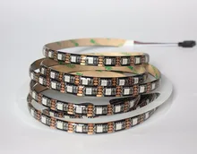 one led cut Black PCB Waterproof IP65 RGB 5050 SMD LED Strip Light String Lamp DC 5V TV Background Lighting Led Light Strip Tape
