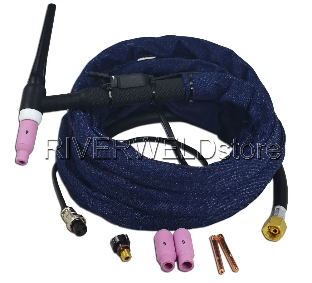 WP 17 SR 17 12 Foot 150Amp Air Cooled Tig Welding Torch Complete Cowboy