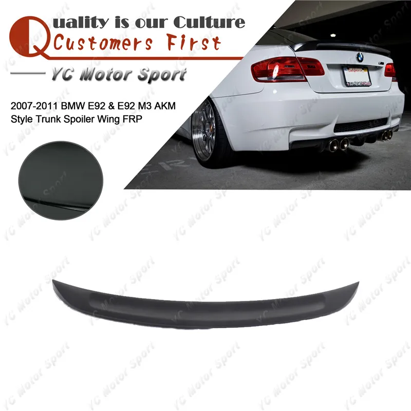 

Car Accessories FRP Fiber Glass AKM Style Trunk Spoiler Fit For 2007-2011 E92 & E92 M3 Rear Spoiler Ducktail Wing