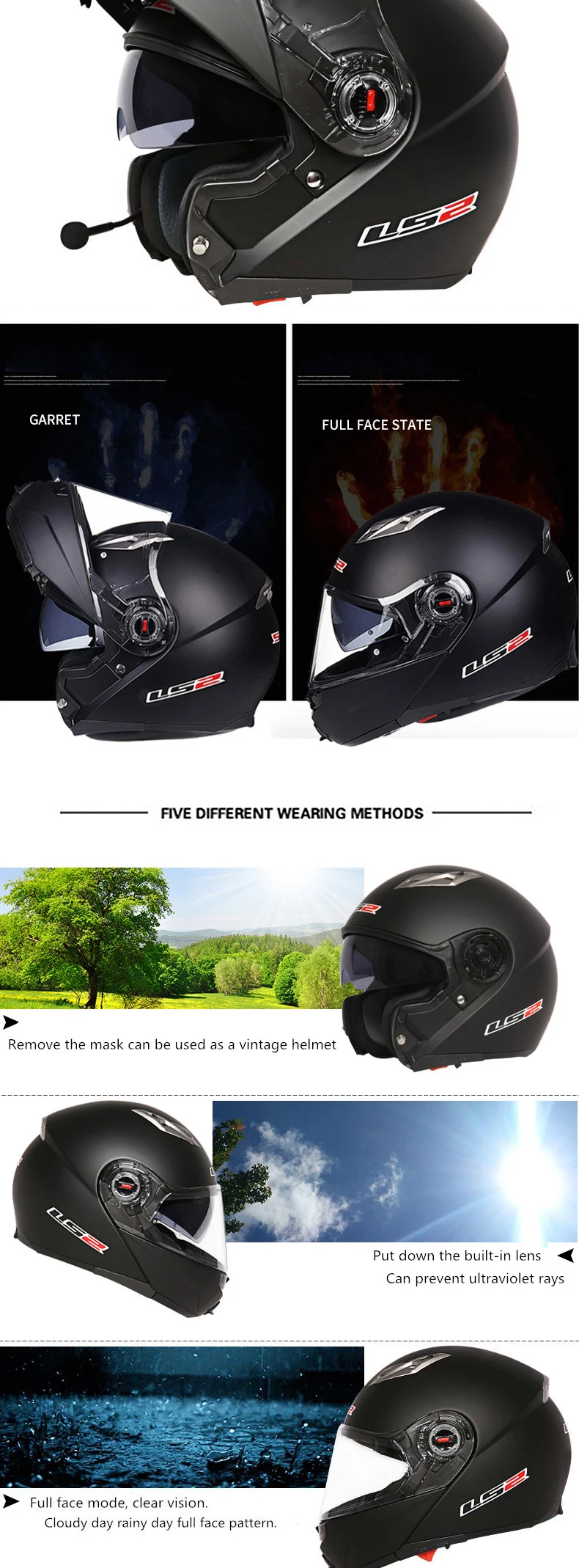 LS2 FF370 флип moto rcycle шлем casco moto двойной козырек Полный лицевой Шлем может изменить противотуманные линзы шлем moto ECE утвержден