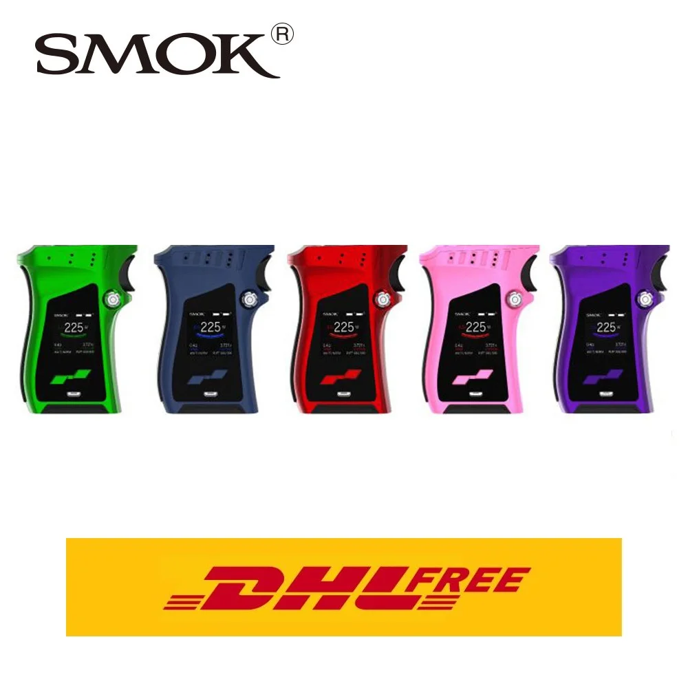 

DHL Free! SMOK MAG 225W TC Box MOD Unique Gun-handle Appearance & Exquisite Trigger-like Fire Key Fit for TFV12 Prince Atomizer