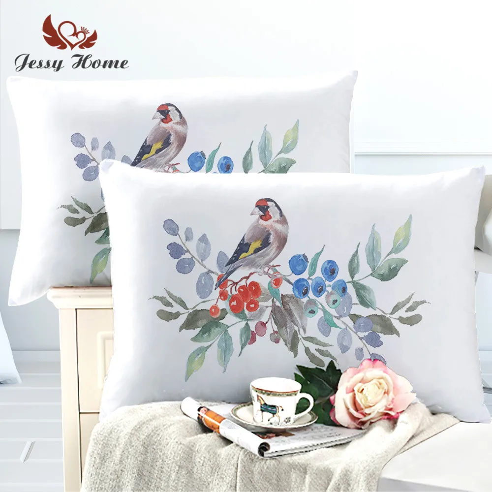 Наволочка с принтом в виде дерева, цветов, птиц, женская домашняя декоративная подушка, чехол «дышащая» подушка, постельные принадлежности, D45 - Цвет: SK22A
