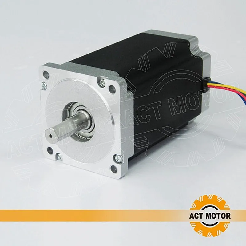 

ACT Motor 1PC Nema34 Stepper Motor 34HS5435 1600oz-in 151mm 3.5A Dual Flat Shaft CE ROHS ISO CNC ROUTER KIT Engraving Machine