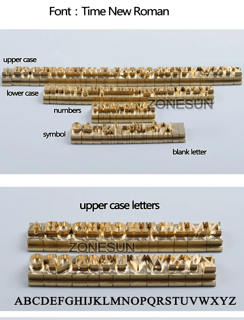 ZONESUN пользовательские латунный штамп DIY металлический алфавит, буквы, цифры, символ, кожа штампы для штамповки тяга инструмент бренд железная форма