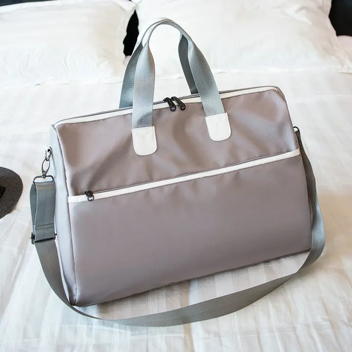 Мужская Ручная багажная сумка для путешествий Женская Большая вместительная сумка холщовые сумки выходные сумки через плечо многофункциональная водонепроницаемая сумка B41-70 - Цвет: big gray