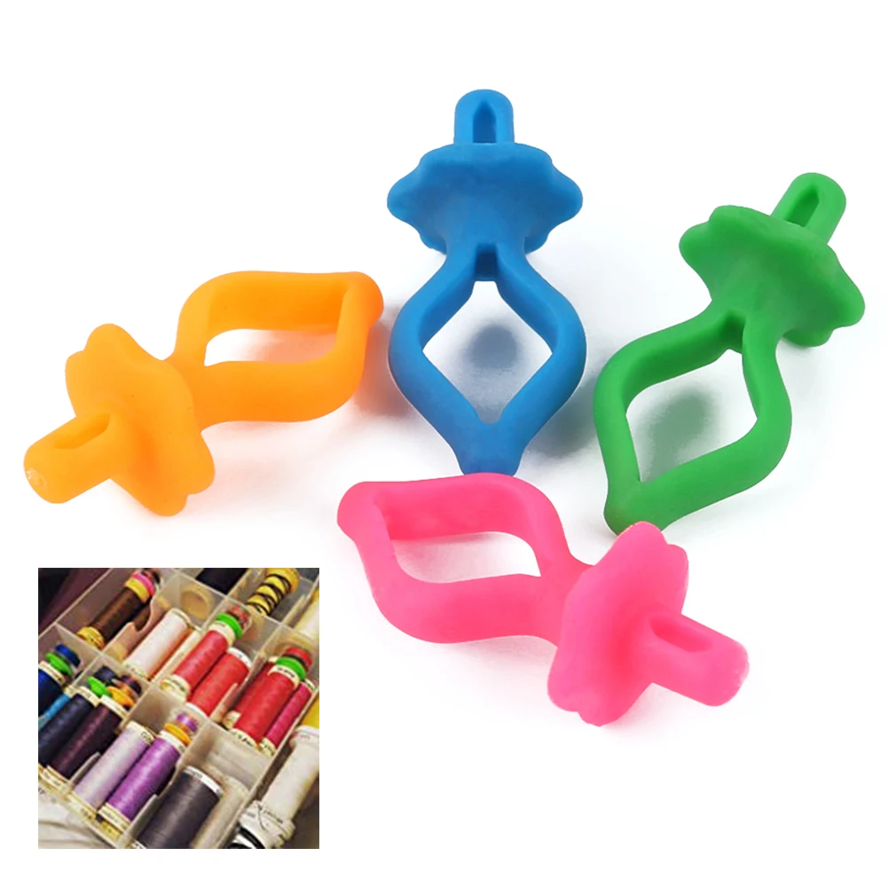 

24 Pcs/bag Sewing Silicone Shuttle Thread Organizer Core Column Thread Organizer