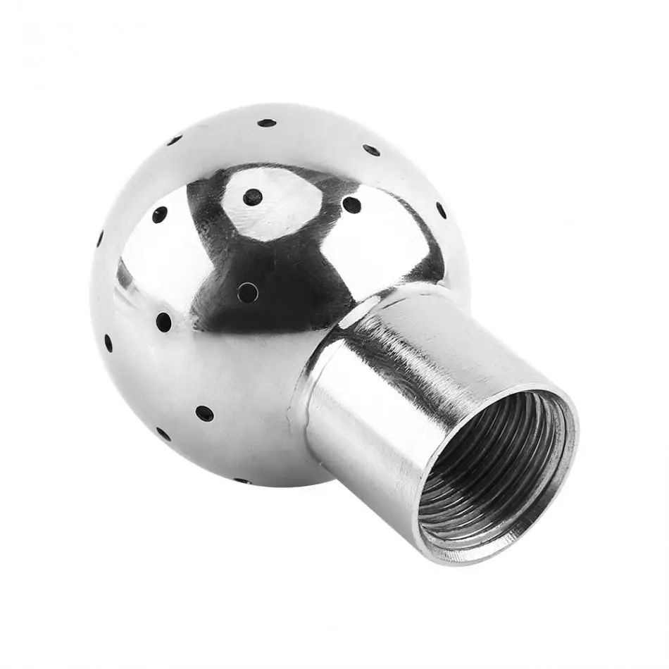 

1/2"BSP Thread Female Cleaning Spray Ball Stainless Steel Sanitary Pipe Fittings Fix/Rotary Tank Cleaning Ball Head