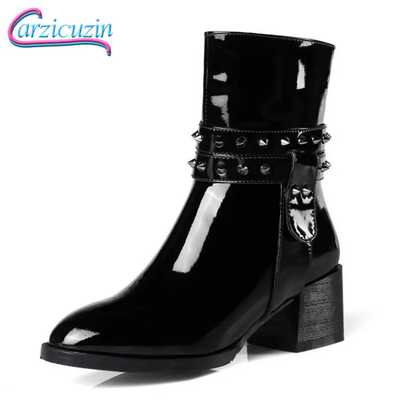 RizaBina CarziCuzin Women Fashion High Heel Ankle Boots