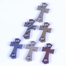 Титан Ножи подвеска H сечение кулон, браслет, кулон браслет фонарик Для мужчин кулон EDC Ножи бусинами