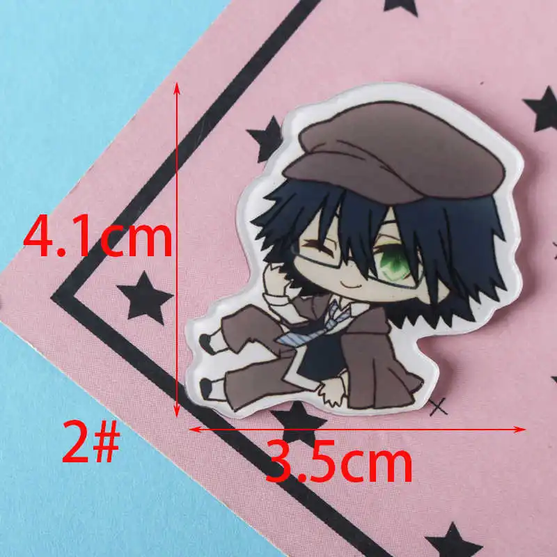 free shipping 1 PCS bungou stray dogs cartoon mix for Clothing Acrylic Badges Kawaii Icons on The Backpack Pin Brooch Badge Z68