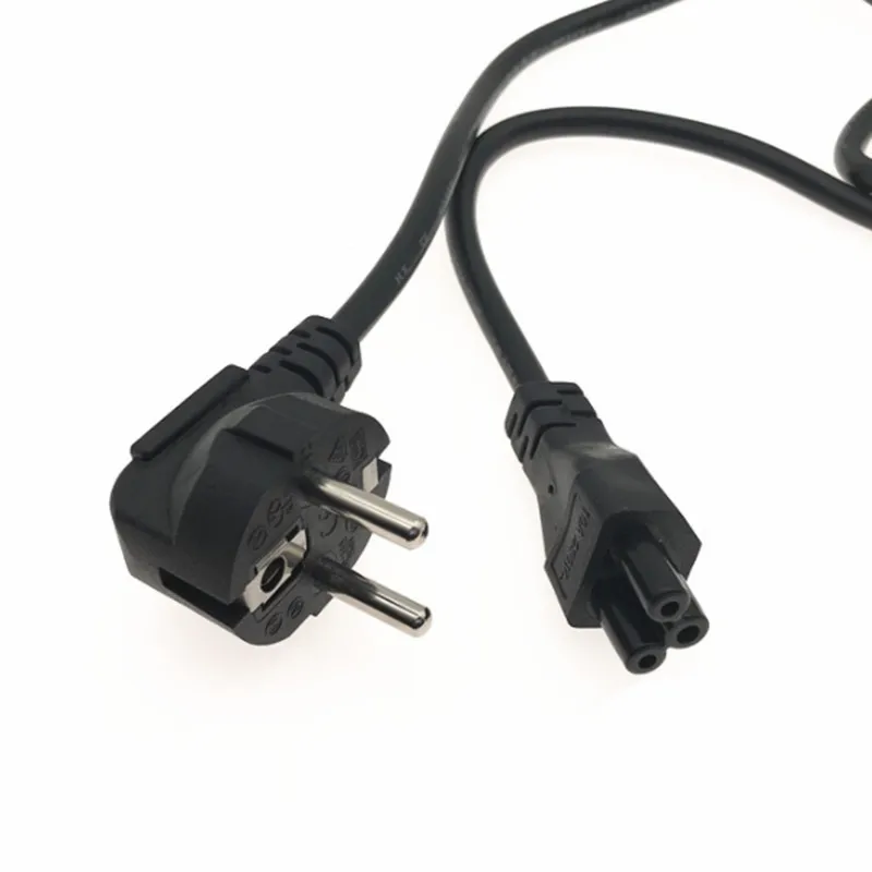 

EU European Power Cord EU Euro IEC C5 Cloverleaf Power Supply Lead Cable 1.2m 4ft For Notebook Laptop AC Adapters