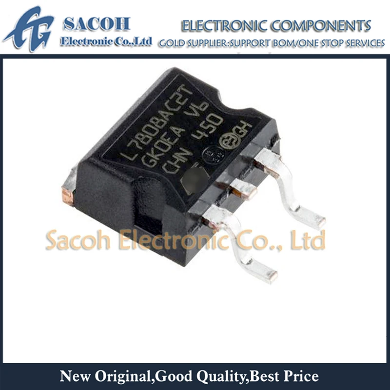 Бесплатная доставка 10 шт. Φ L7808ACD2T L7808AC2T L7808CD2T L7808C2T TO-263 точные Регуляторы 1A 8 в |