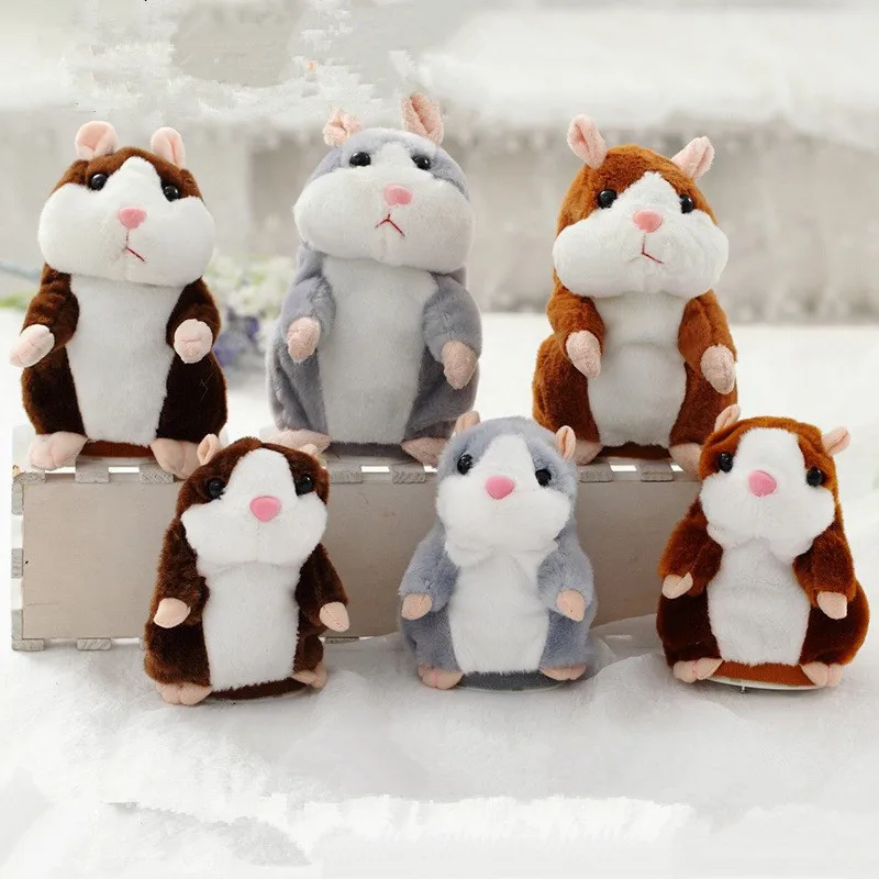 15cm Lovely Talking Hamster Speak Talk Sound Record Repeat Stuffed